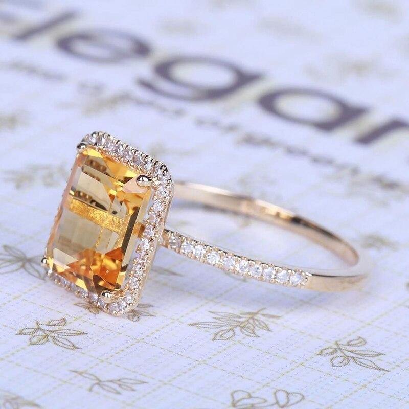 November Citrine Birthstone Ring - Birthmonth Deals