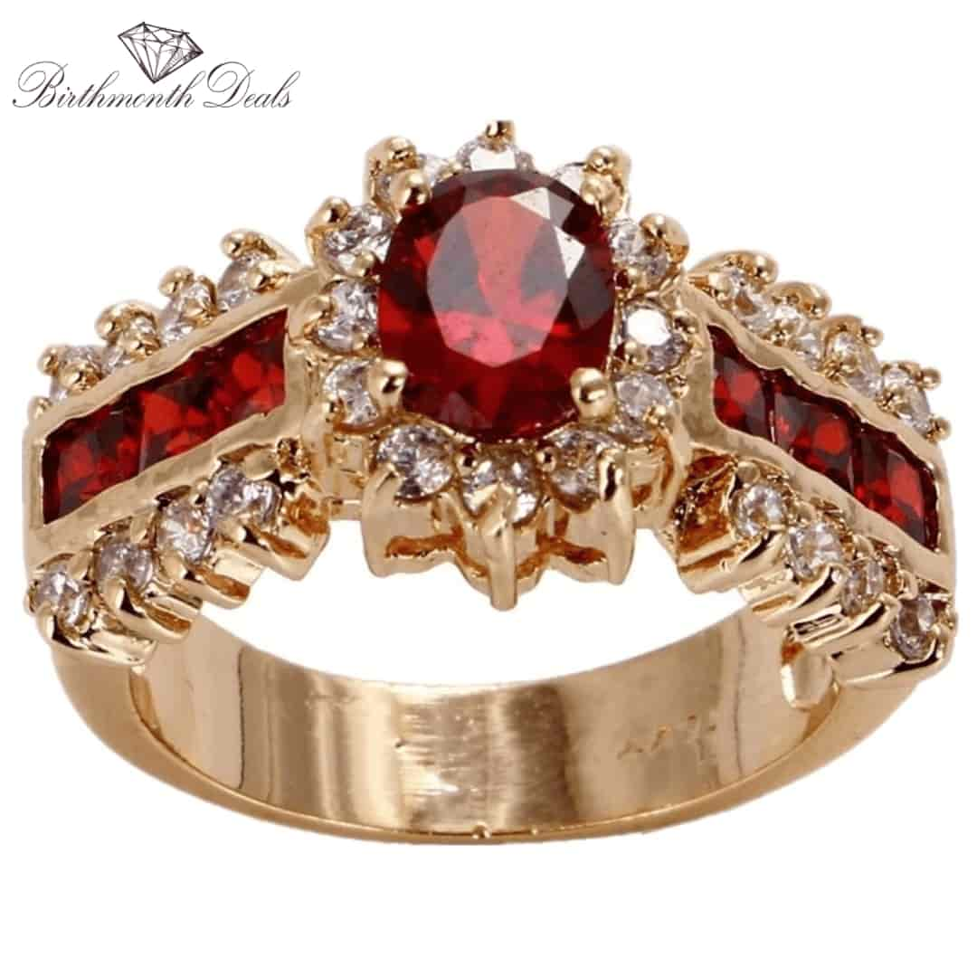 July Ruby Birthstone Ring - Birthmonth Deals