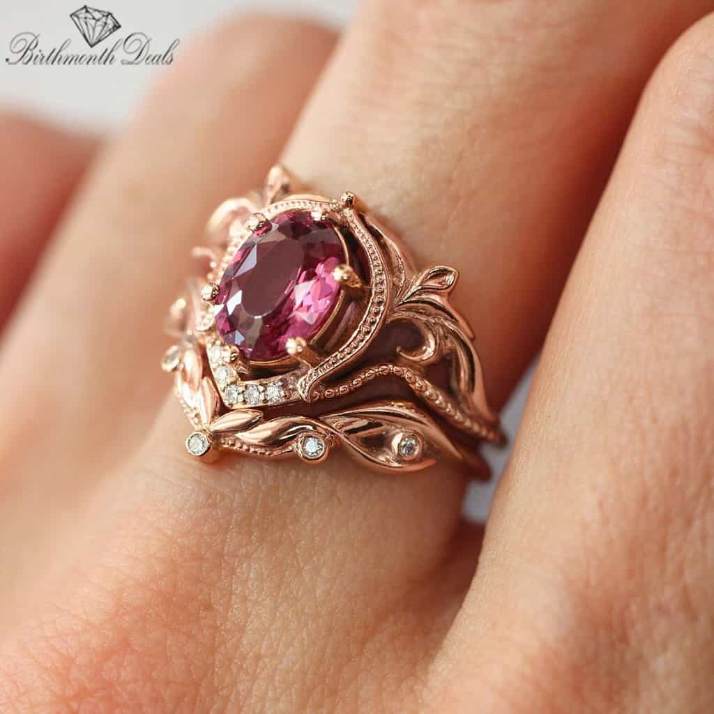 July Ruby Birthstone Stacking Ring - Birthmonth Deals