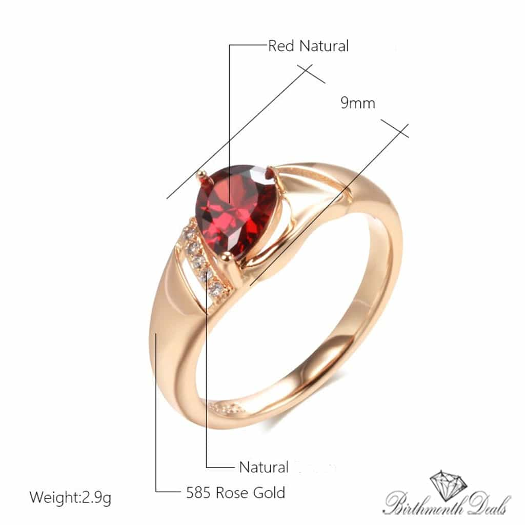 July Ruby Birthstone Ring - Birthmonth Deals