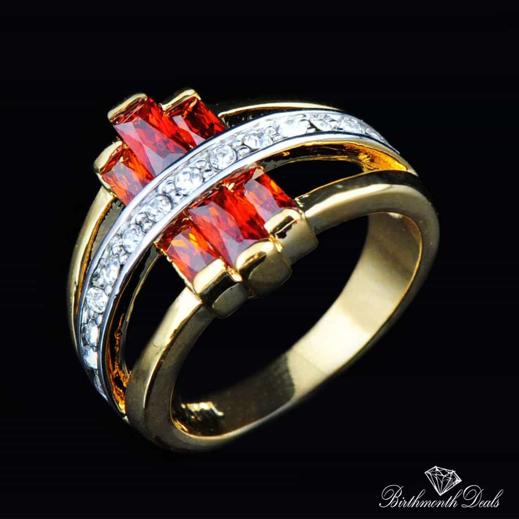 July Ruby Birthstone Ring - Birthmonth Deals