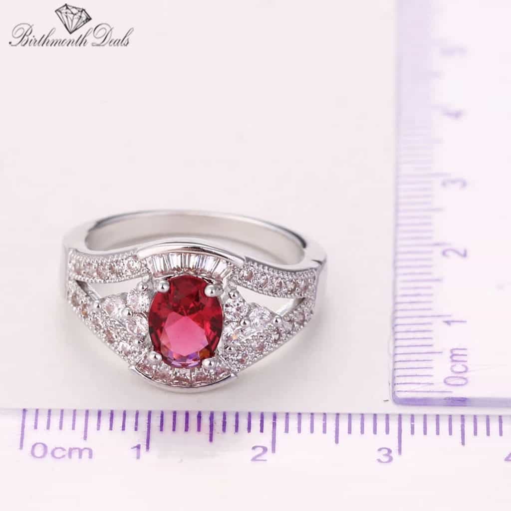 July Ruby Birthstone Ring - Birthmonth Deals