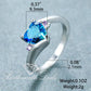 March Aquamarine Birthstone Ring - Birthmonth Deals