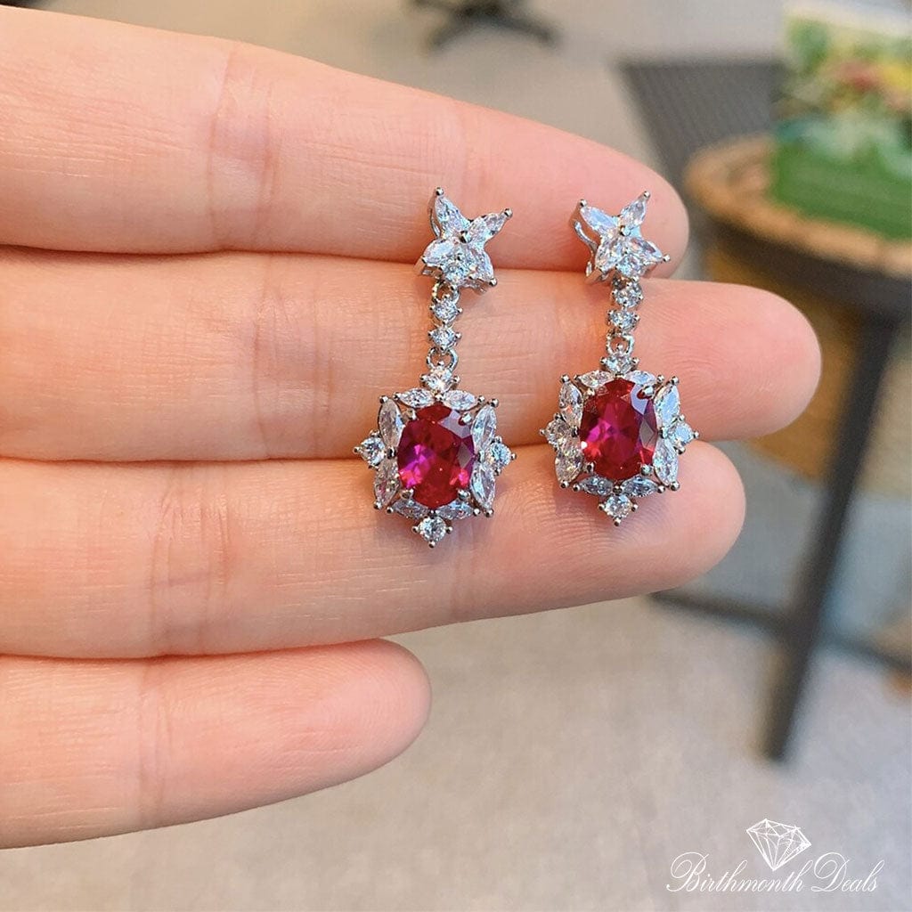 July Ruby Birthstone Jewelry Set - Birthmonth Deals