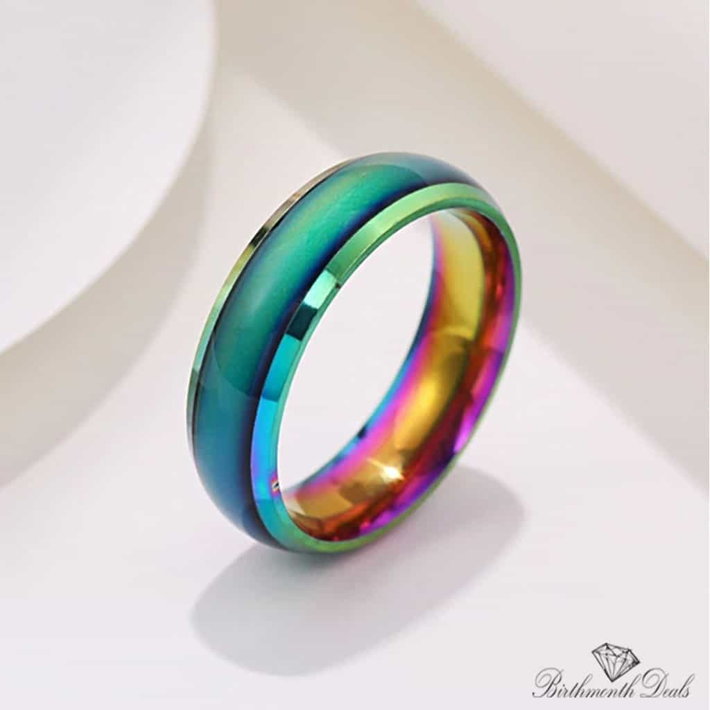 Stainless Steel Mood Ring Collection - Birthmonth Deals