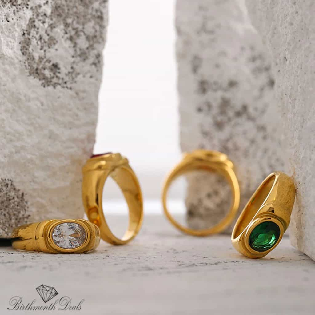 Sarah Birthstone Rings - Birthmonth Deals