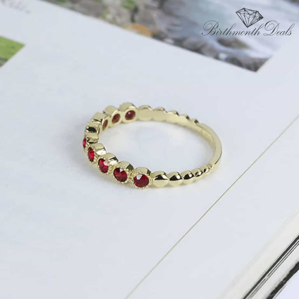 July Ruby Birthstone Ring - Birthmonth Deals