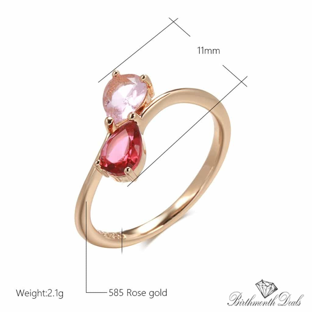 July Ruby Birthstone Ring - Birthmonth Deals