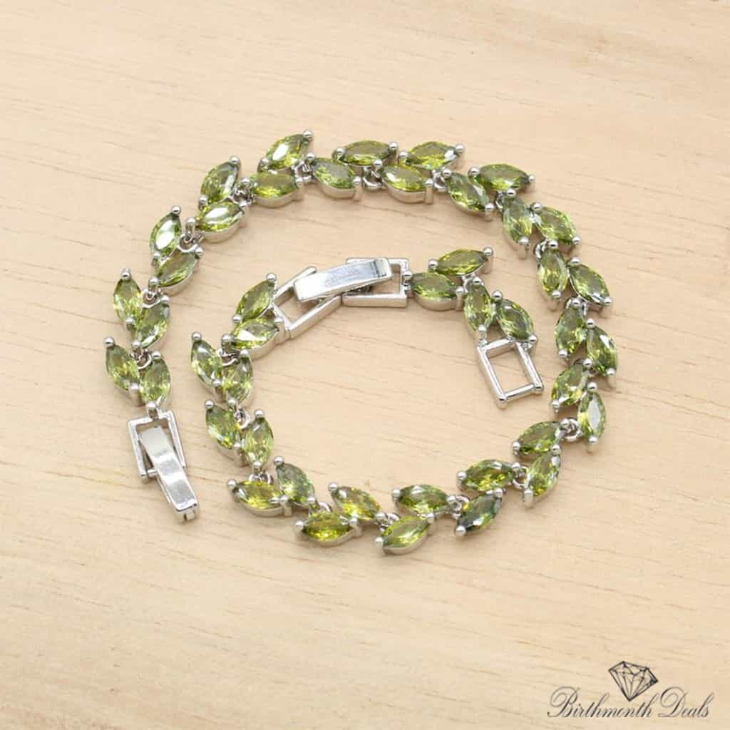 August Peridot Birthstone Jewelry Set - Birthmonth Deals