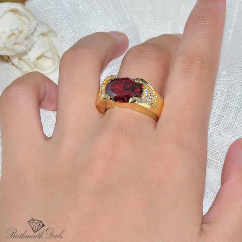 July Ruby Birthstone Ring - Birthmonth Deals