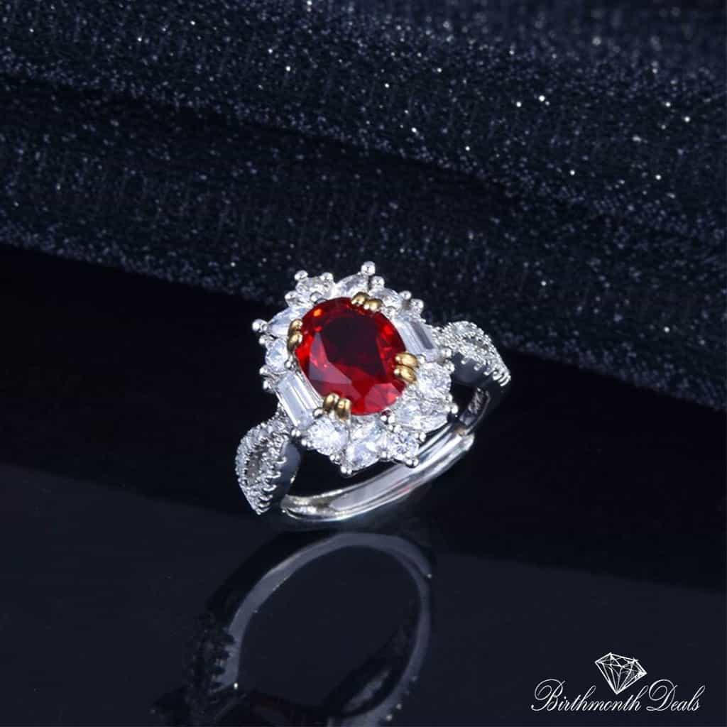 July Ruby Birthstone Ring - Birthmonth Deals