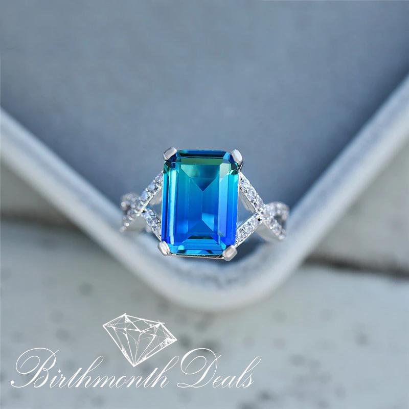 December Zircon Birthstone Ring - Birthmonth Deals