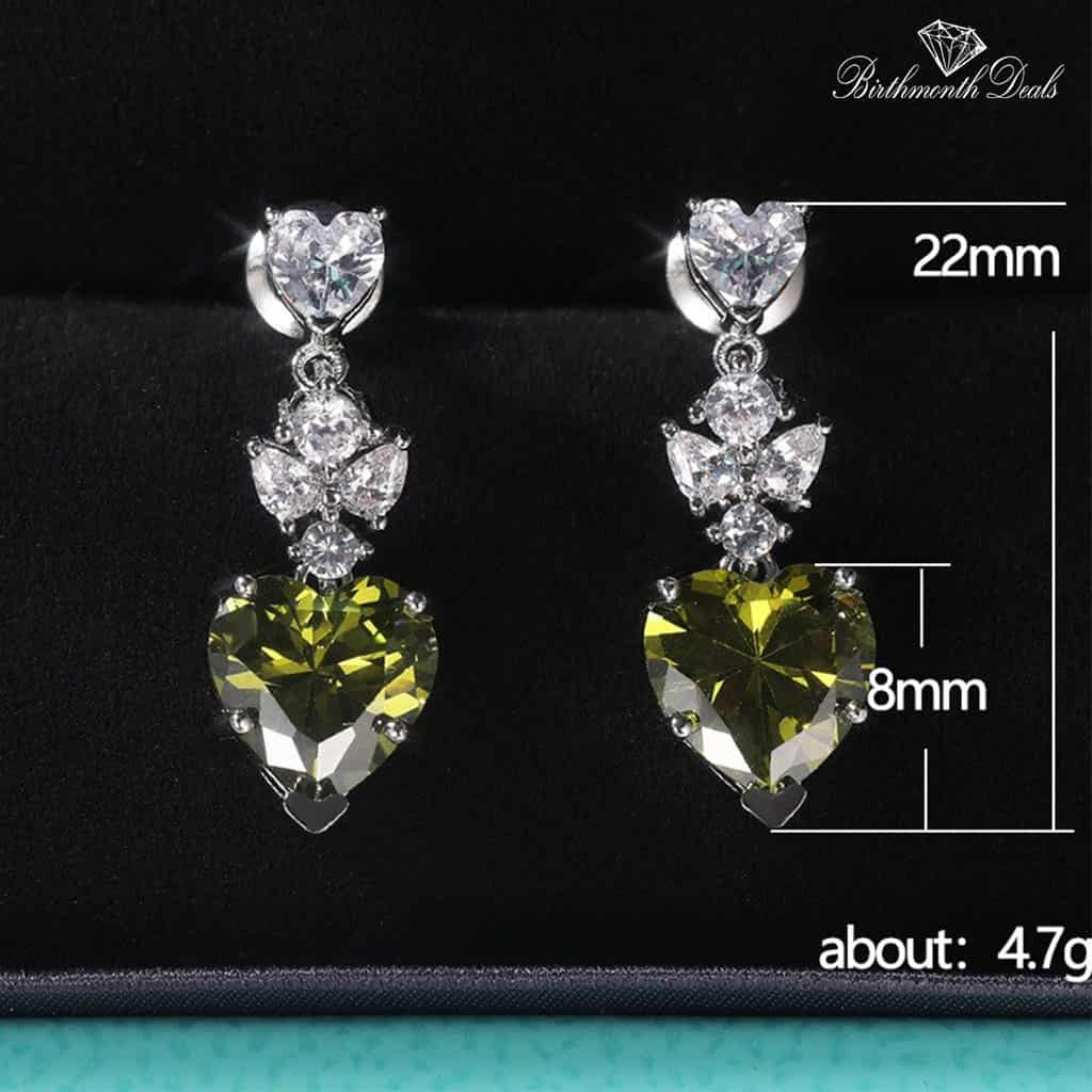 August Peridot Earrings - Birthmonth Deals