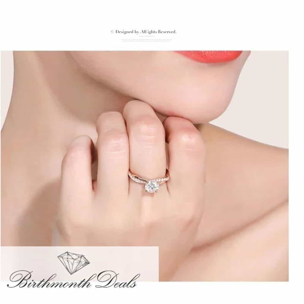 April Diamond Birthstone Ring - Birthmonth Deals