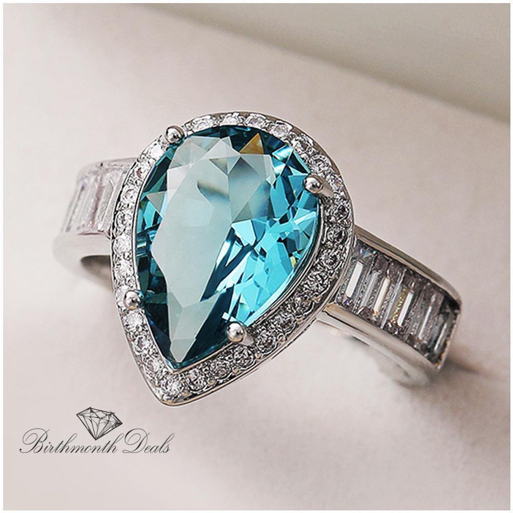 December Zircon Birthstone Ring - Birthmonth Deals