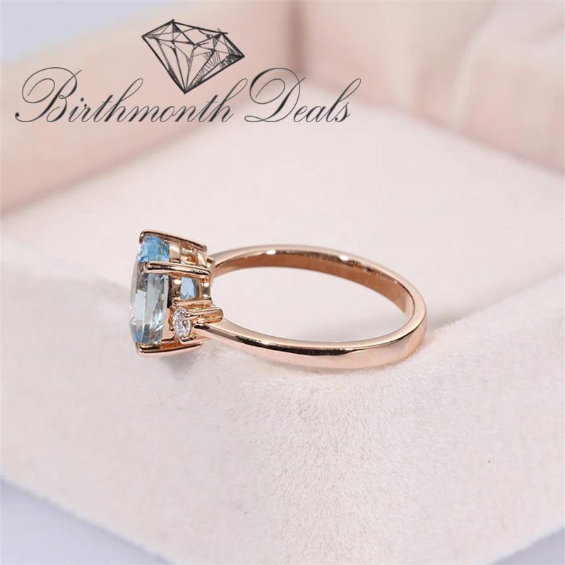 December Zircon Birthstone Ring - Birthmonth Deals