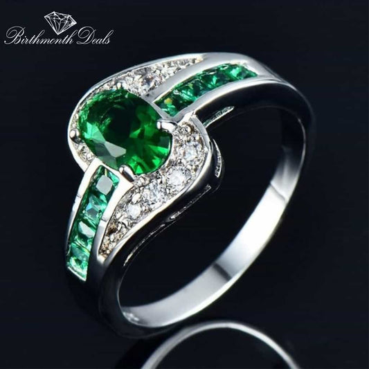 May Emerald Birthstone Ring - Birthmonth Deals