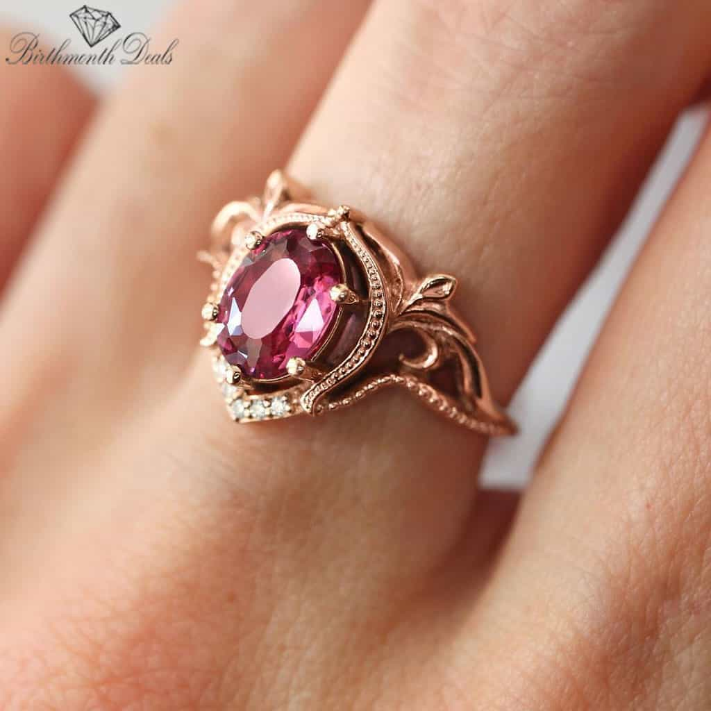 July Ruby Birthstone Stacking Ring - Birthmonth Deals