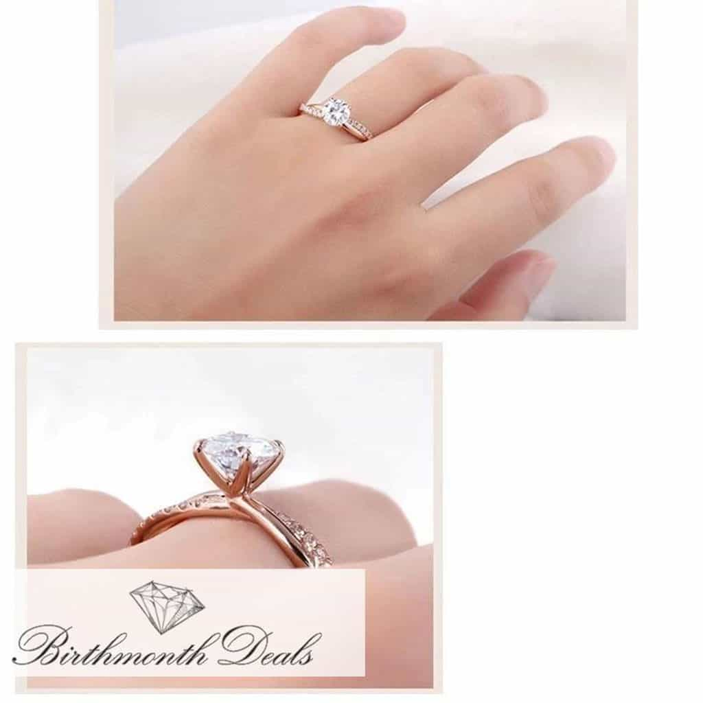 April Diamond Birthstone Ring - Birthmonth Deals