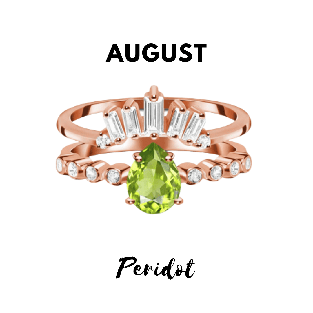 Gemstone Ring (August Peridot) - Birthmonth Deals