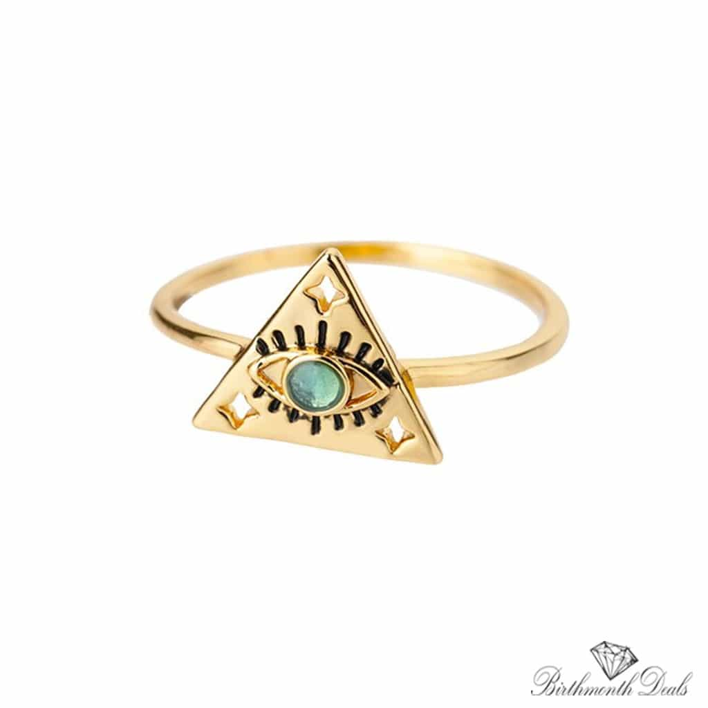 Adjustable Stainless Evil Eye Ring Collection - Birthmonth Deals