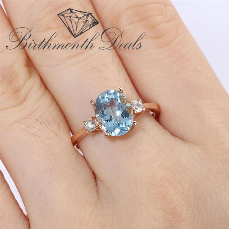 December Zircon Birthstone Ring - Birthmonth Deals