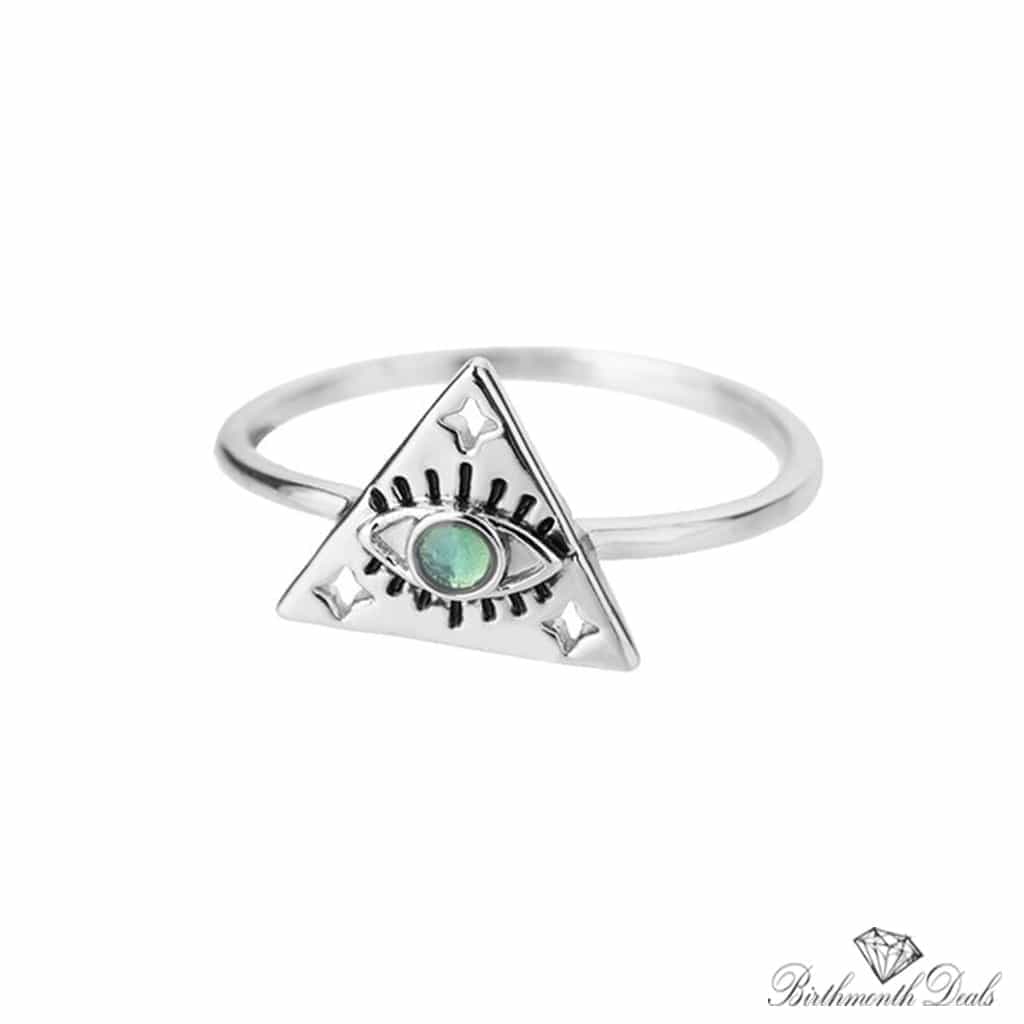 Adjustable Stainless Evil Eye Ring Collection - Birthmonth Deals