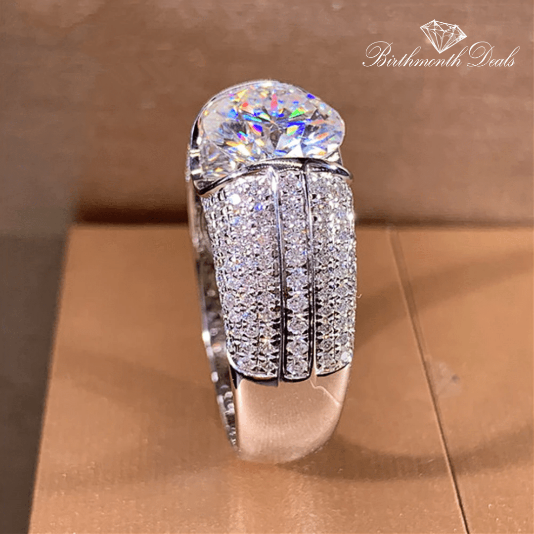 April Diamond Birthstone Ring - Birthmonth Deals