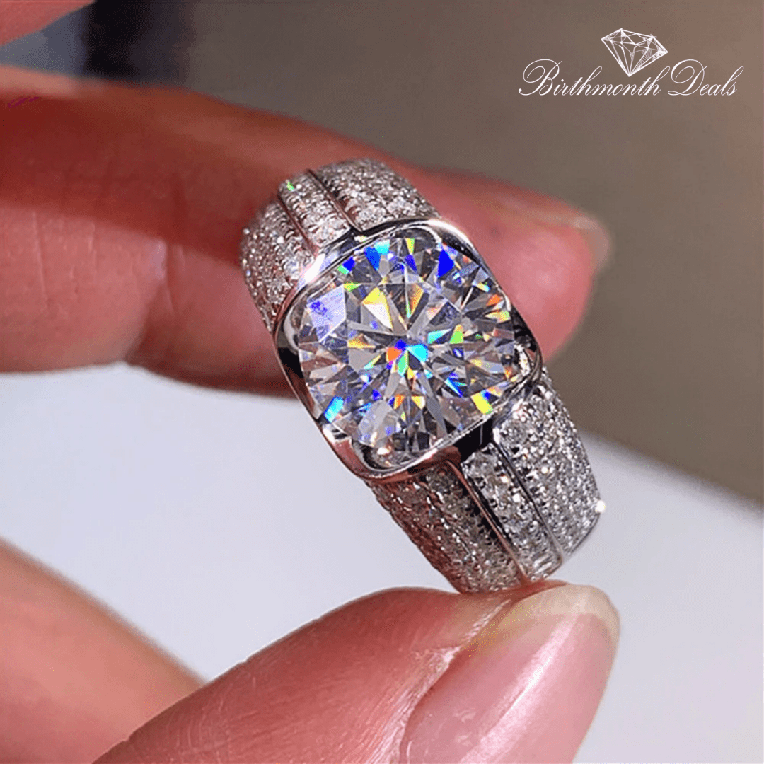 April Diamond Birthstone Ring - Birthmonth Deals