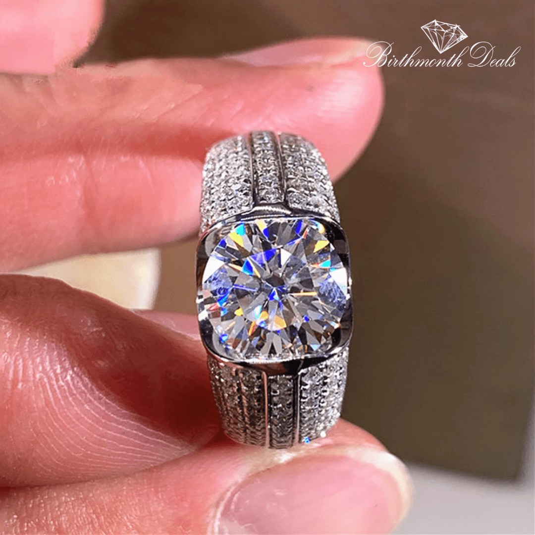 April Diamond Birthstone Ring - Birthmonth Deals