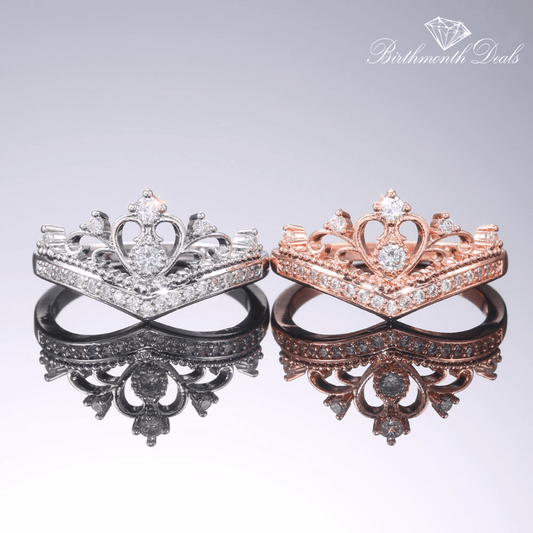 April Diamond Birthstone Ring - Birthmonth Deals