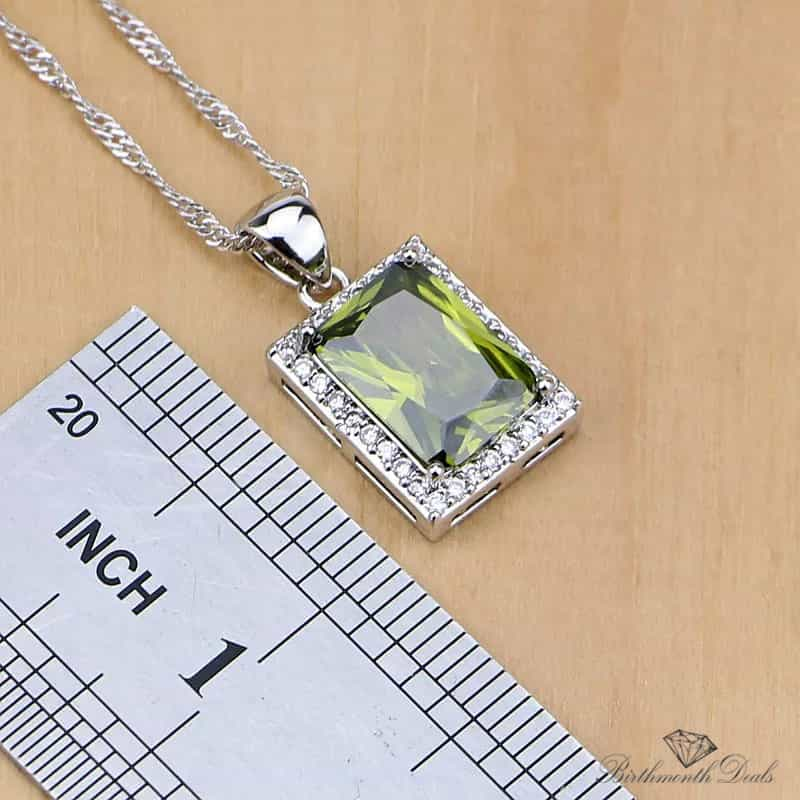 August Peridot Birthstone Jewelry Set - Birthmonth Deals