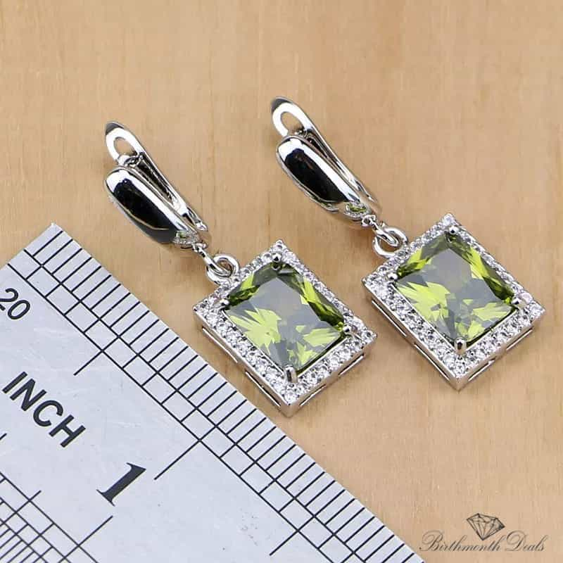 August Peridot Birthstone Jewelry Set - Birthmonth Deals