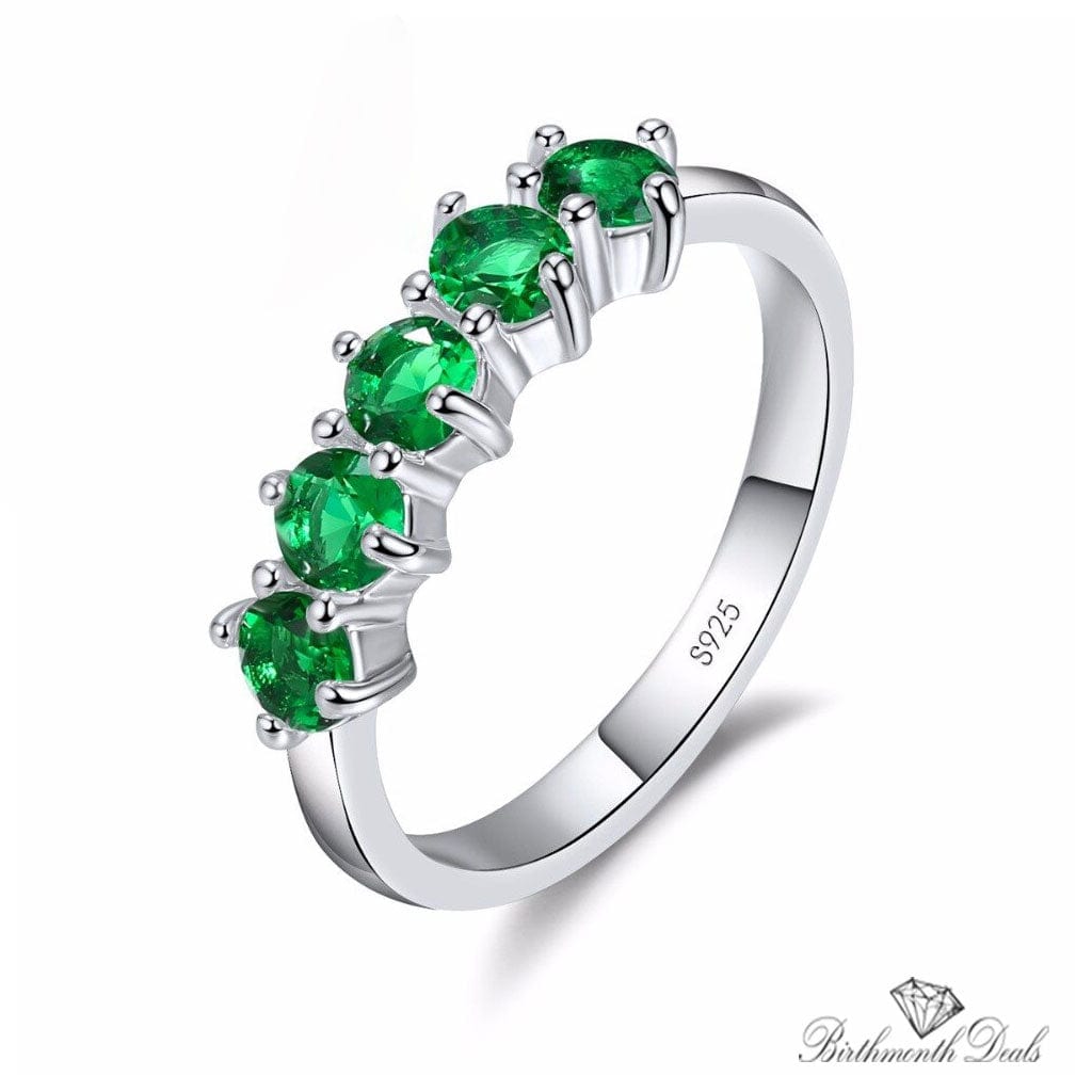 August Peridot Birthstone Ring - Birthmonth Deals