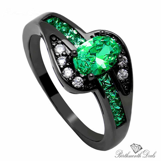 August Peridot Birthstone Ring - Birthmonth Deals