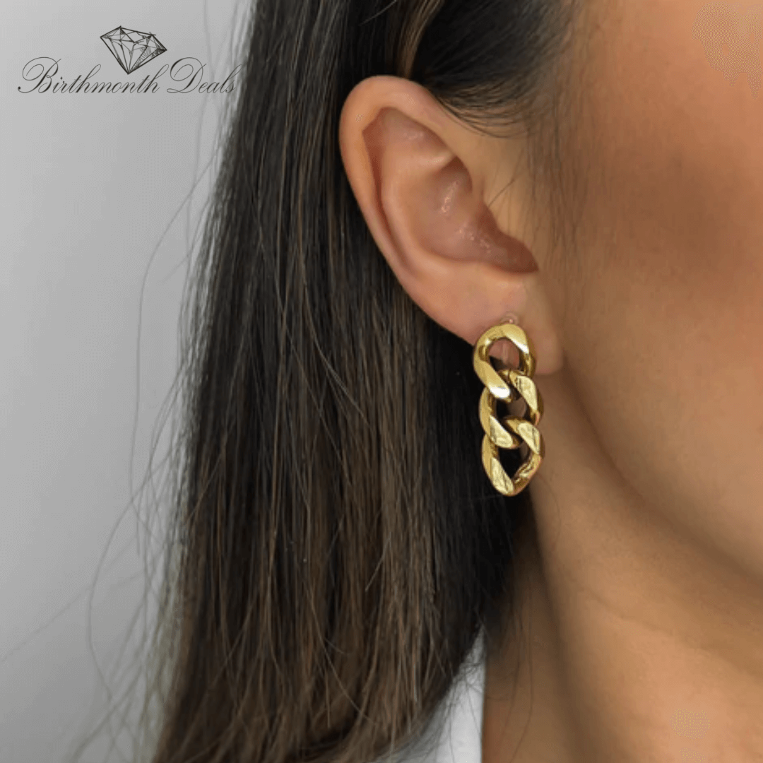 Cristina Clip-On Chain Earrings - Birthmonth Deals