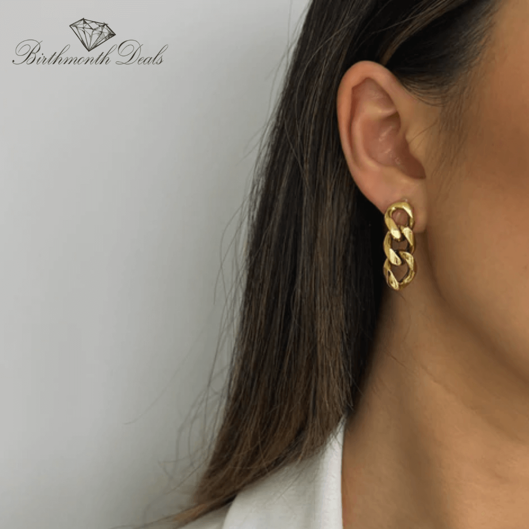 Cristina Clip-On Chain Earrings - Birthmonth Deals