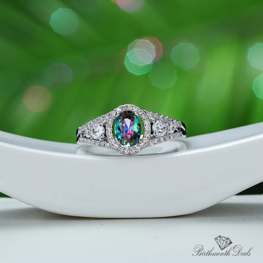 June Alexandrite Birthstone Ring - Birthmonth Deals