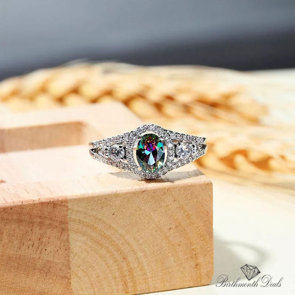 June Alexandrite Birthstone Ring - Birthmonth Deals