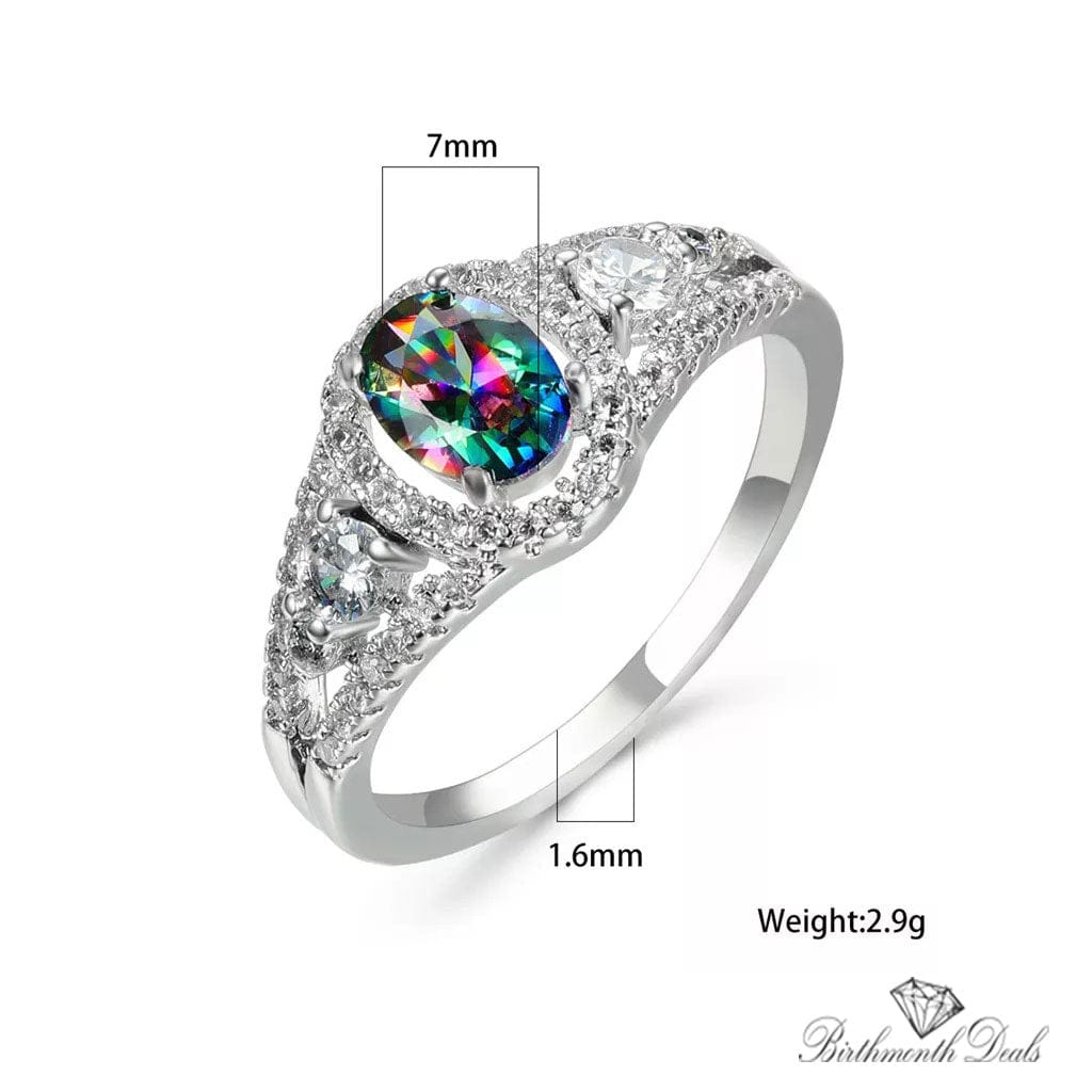 June Alexandrite Birthstone Ring - Birthmonth Deals