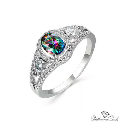 June Alexandrite Birthstone Ring - Birthmonth Deals