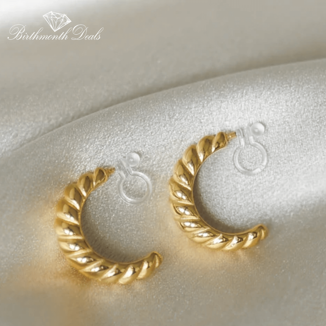 Darlyn Clip-On Hoop Earrings - Birthmonth Deals