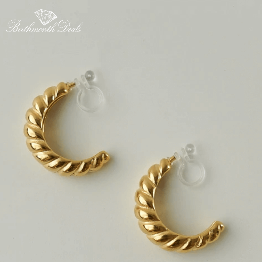 Darlyn Clip-On Hoop Earrings - Birthmonth Deals