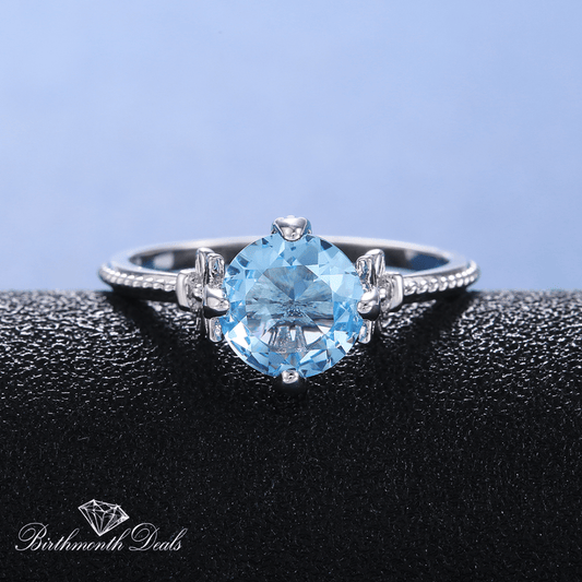 December Zircon Birthstone Ring - Birthmonth Deals