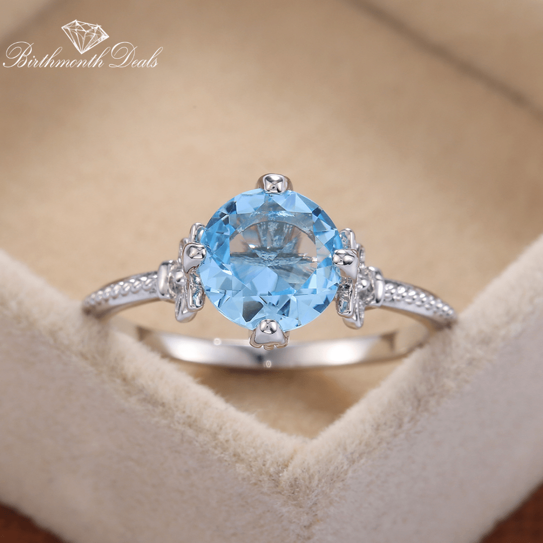 December Zircon Birthstone Ring - Birthmonth Deals