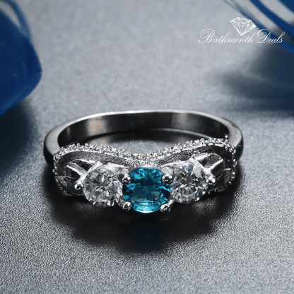 December Zircon Birthstone Ring - Birthmonth Deals