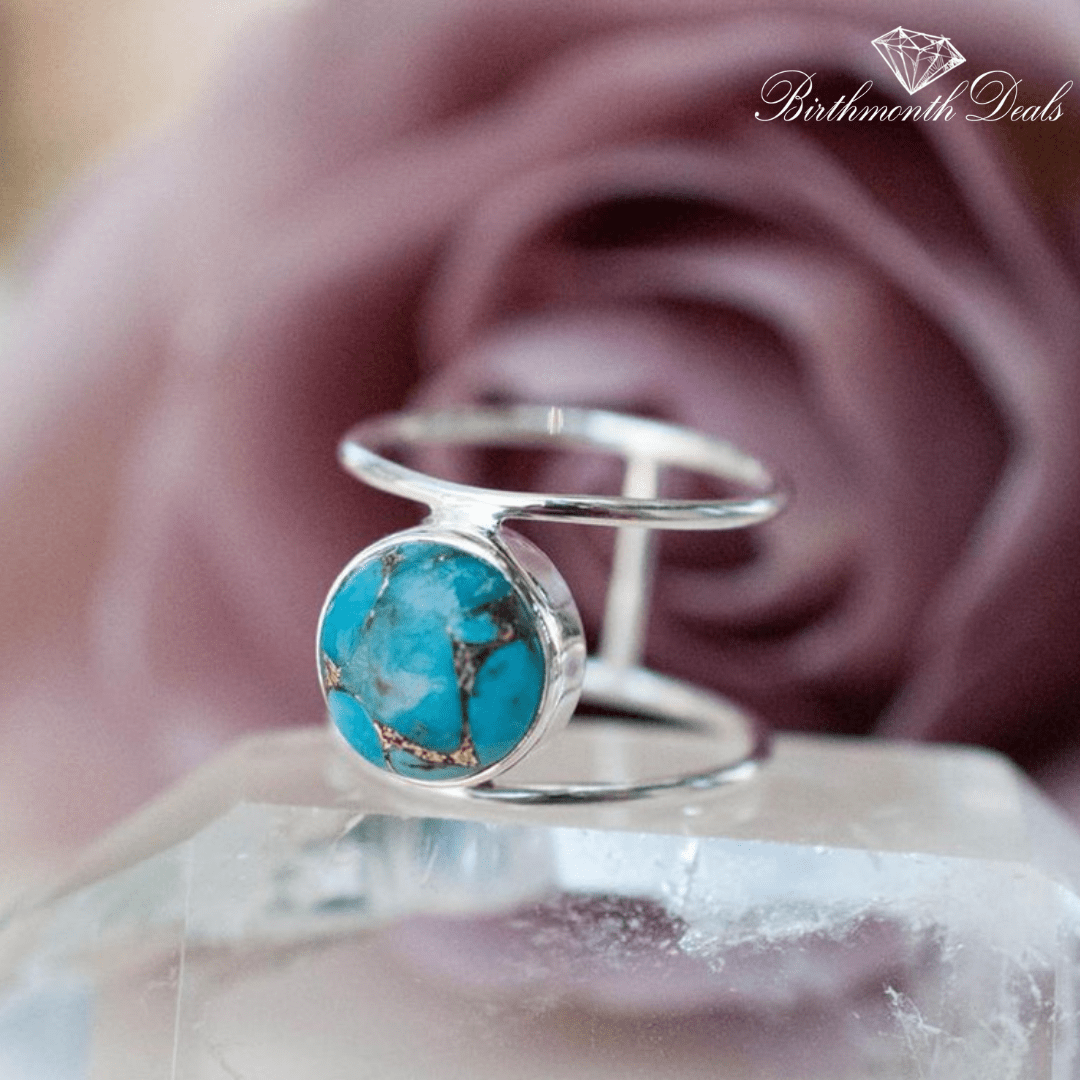 December Turquoise Birthstone Ring - Birthmonth Deals