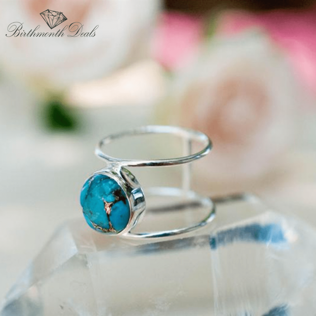 December Turquoise Birthstone Ring - Birthmonth Deals