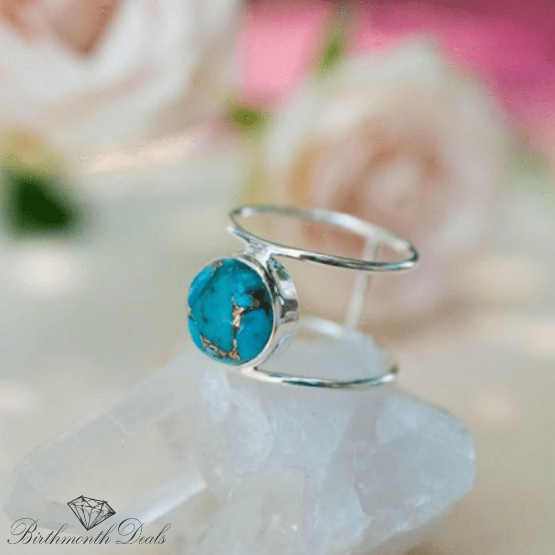 December Turquoise Birthstone Ring - Birthmonth Deals