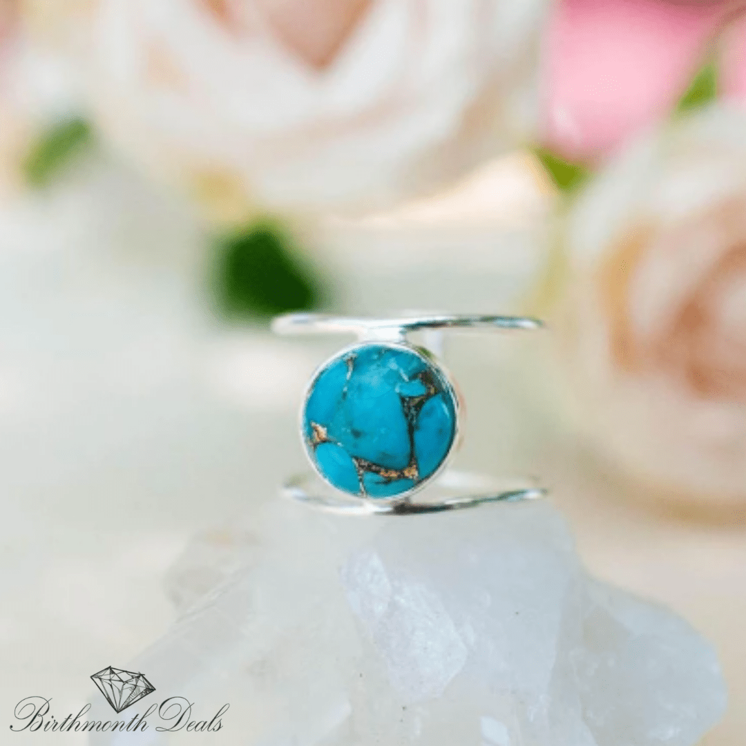 December Turquoise Birthstone Ring - Birthmonth Deals